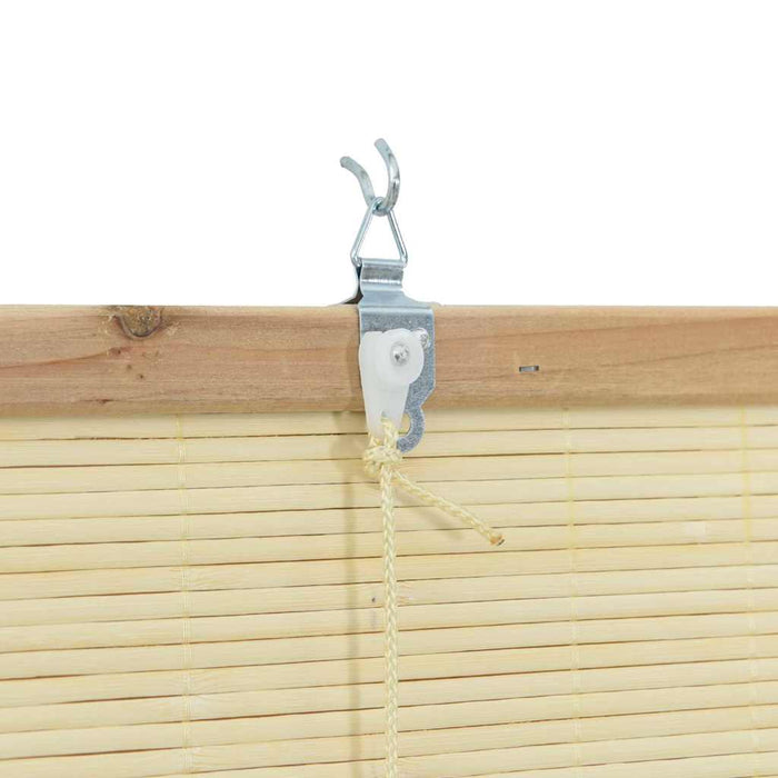 Vindu Persienner & Gardiner med gardiner Naturlig Bambus