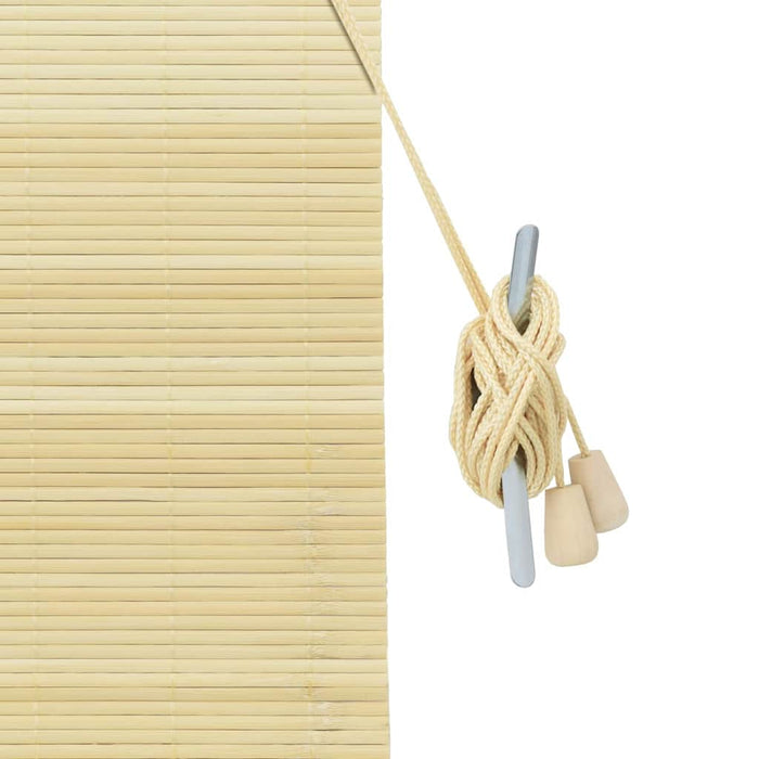 Vindu Persienner & Gardiner med gardiner Naturlig Bambus