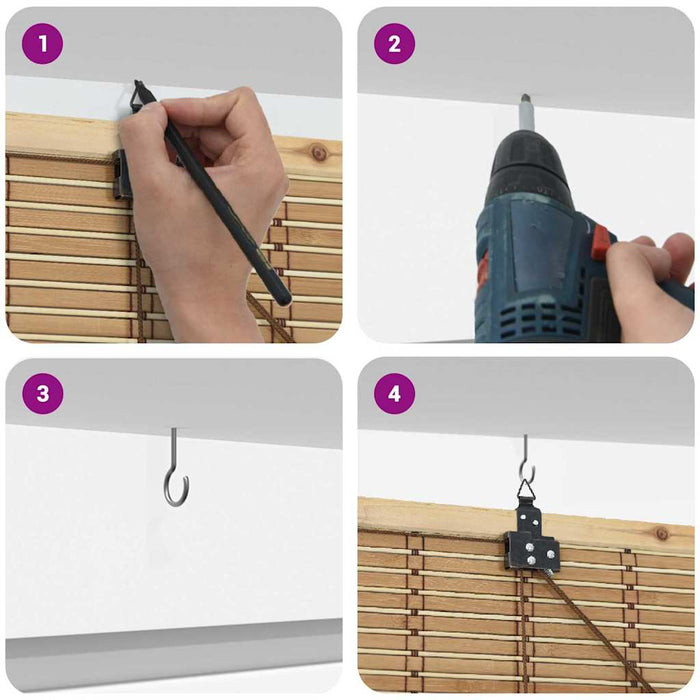 Rullegardin Annet Lys Brun 100 x 160 cm Bambus