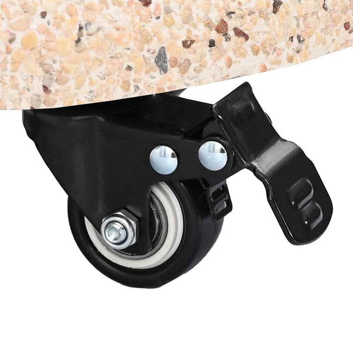 Parasolbase med hjul for 37/42/52/58mm poler Gul betong