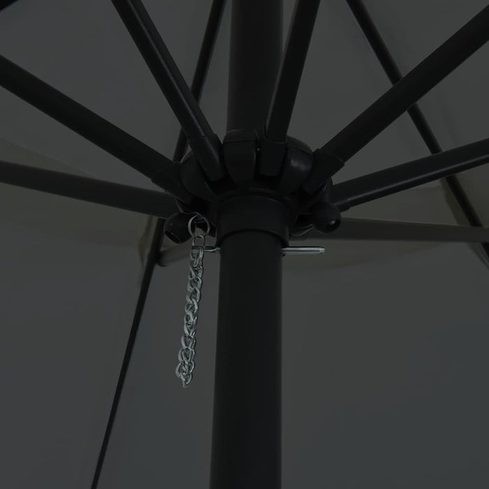 Hageparasol 395x245 cm Antrasitt