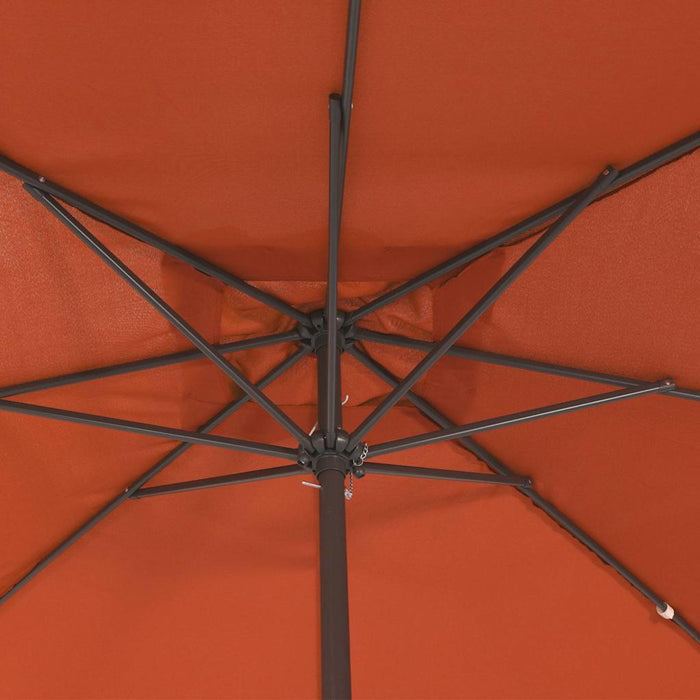 Hageparasoll Kvadratisk 295x245 cm Terrakotta