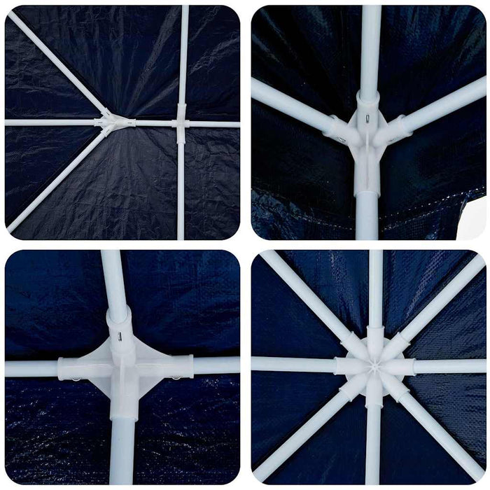 Festtelt Blå 6x4 m PE