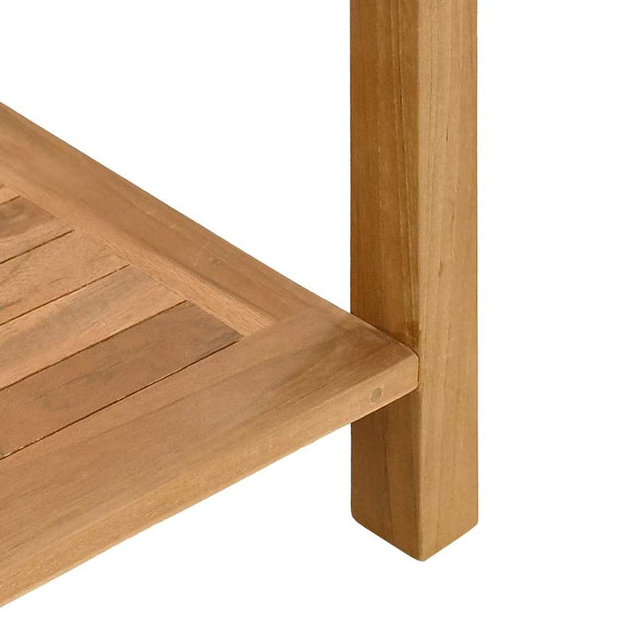 Kaffebord med lagring Brun 110 x 40 x 45 cm Heltre teak