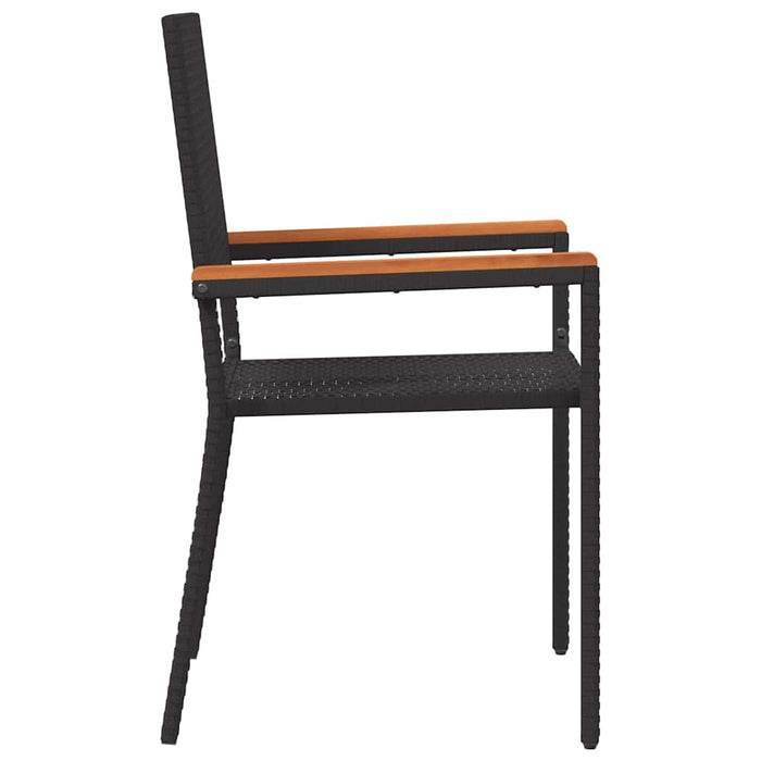 Stable Hagemøbler med puter - 2-delt sett i svart polyrotting