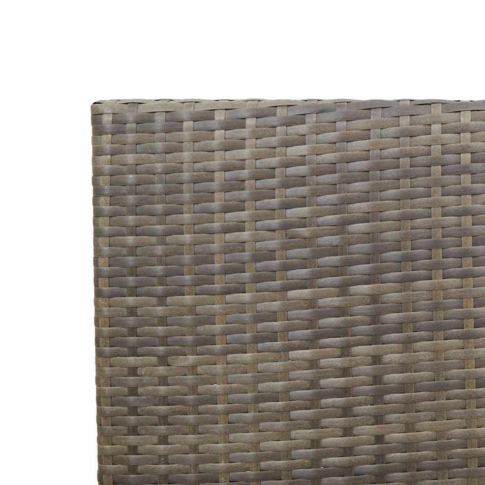 Stabling Hagemøbler med Puter 2 stk Grå Poly Rattan