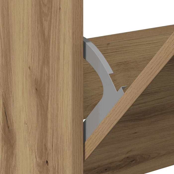 Skooppbevaringsskap artisan eik 60 x 21 x 57 cm Konstruert tre