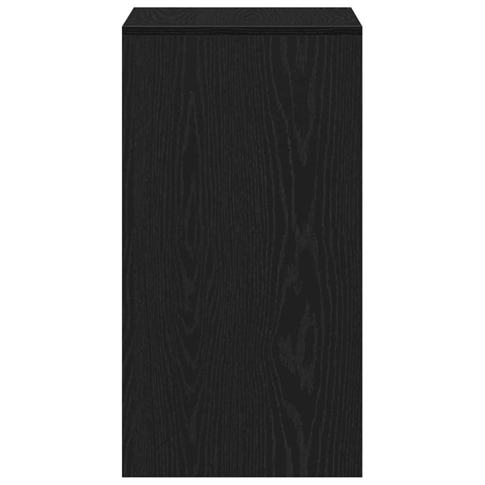 Speilbord med skuff Svart eik 60 x 40 x 75 cm Konstruert tre