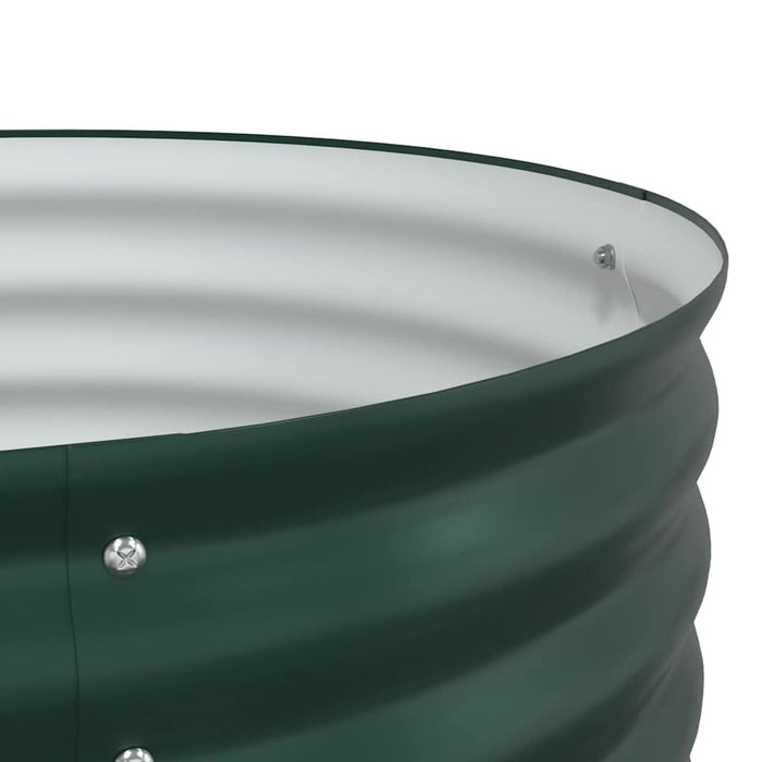 Høybed grønn 320 x 80 x 44 cm Stål