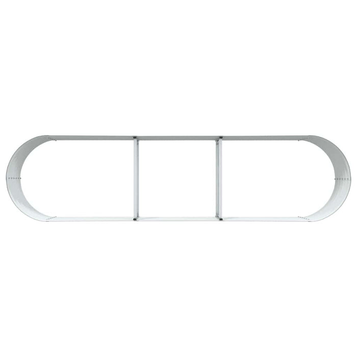 Høybed grønn 320 x 80 x 44 cm Stål