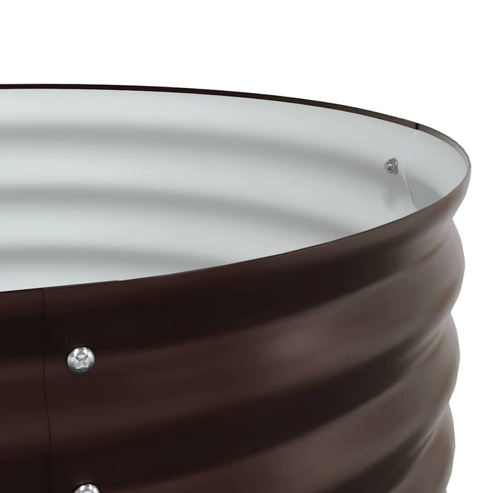 Hage Høyt Bed Brun 160x80x81 cm Galvanisert Stål