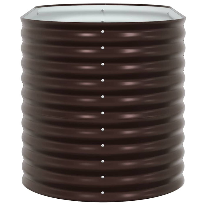 Hage Høyt Bed Brun 160x80x81 cm Galvanisert Stål