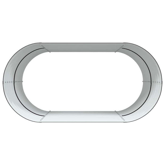 Hage Høyt Bed Brun 160x80x81 cm Galvanisert Stål