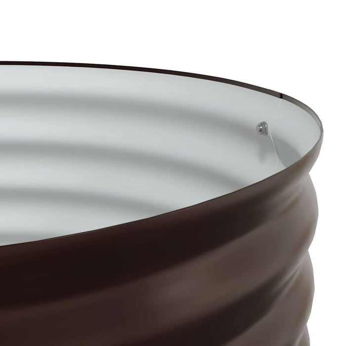 Hagehevebed Brun 80x80x44 cm Galvanisert Stål