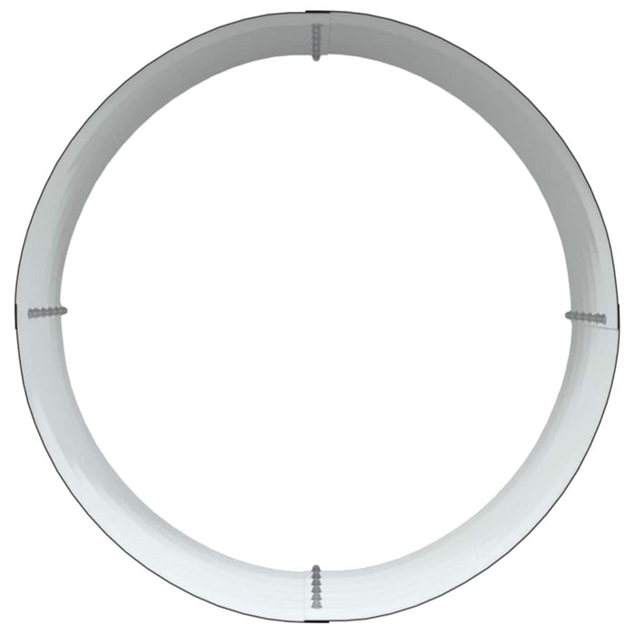 Hagehevebed Brun 80x80x44 cm Galvanisert Stål