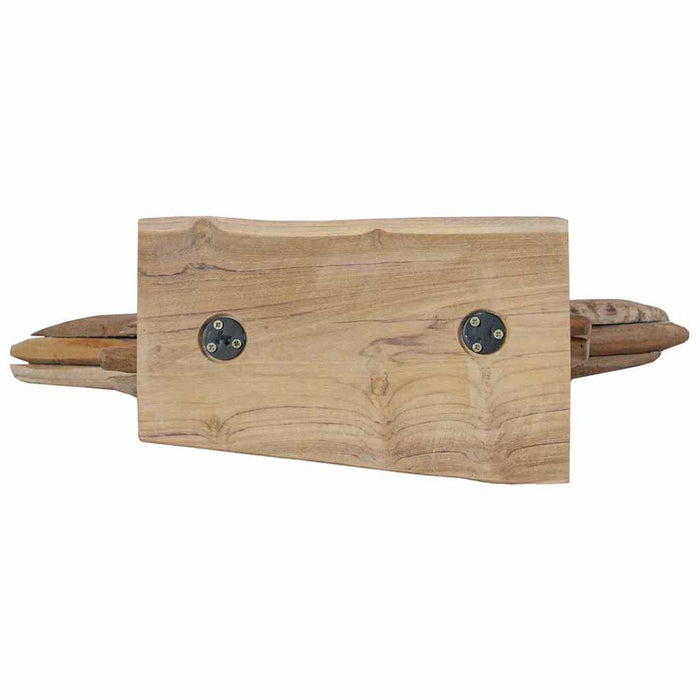 Juletre Stjerne Brun 60 x 5 x 75 cm Massivt Teaktre