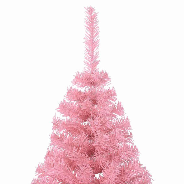 Kunstig forbelyst juletre med 300 LED Rosa 210 cm PVC