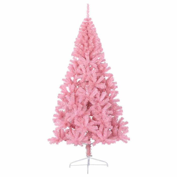 Kunstig forbelyst juletre med 300 LED Rosa 210 cm PVC