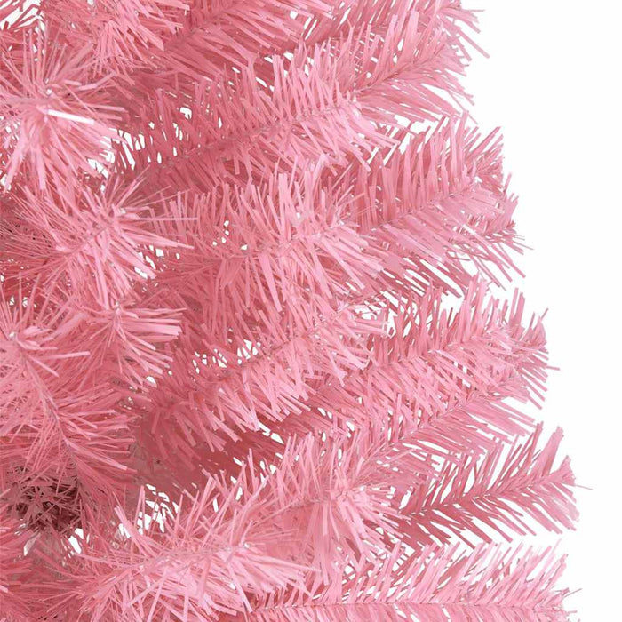 Kunstig Forhåndsopplyst Juletre med 300 LED Rosa 210 cm PVC