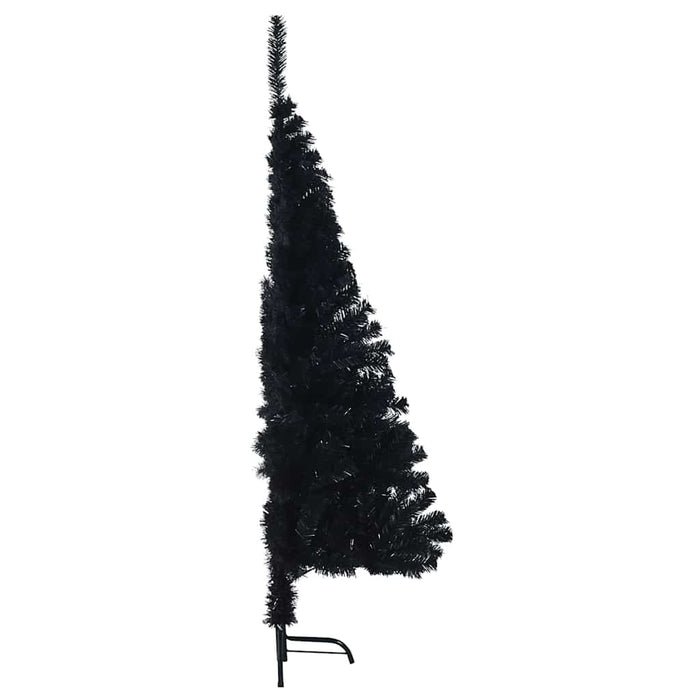 Kunstig Forhåndsopplyst Juletre med 150 LED Svart 150 cm PVC