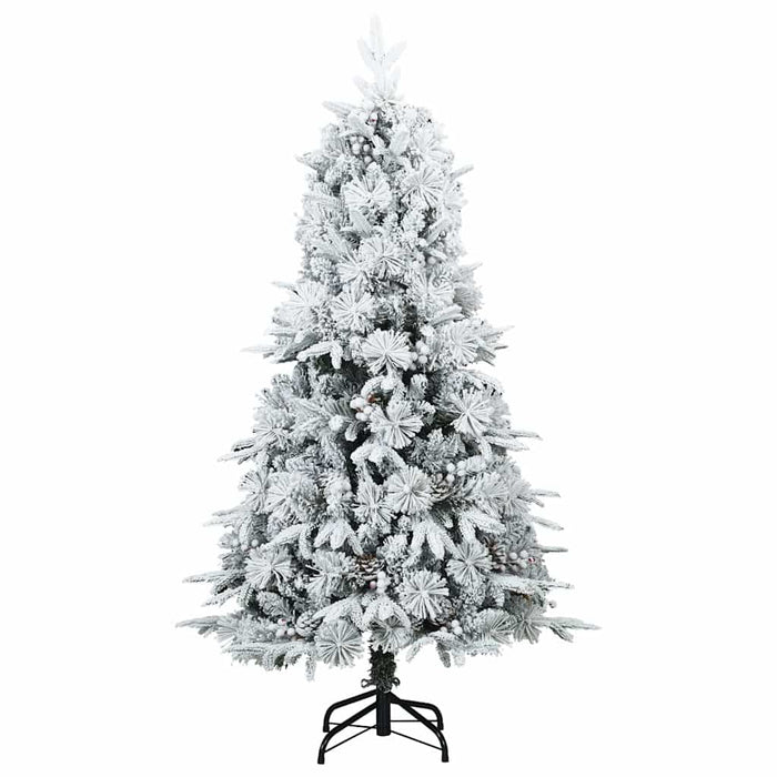 Kunstig sammensatt juletre med 150 LED grønn 120 cm PE og PVC