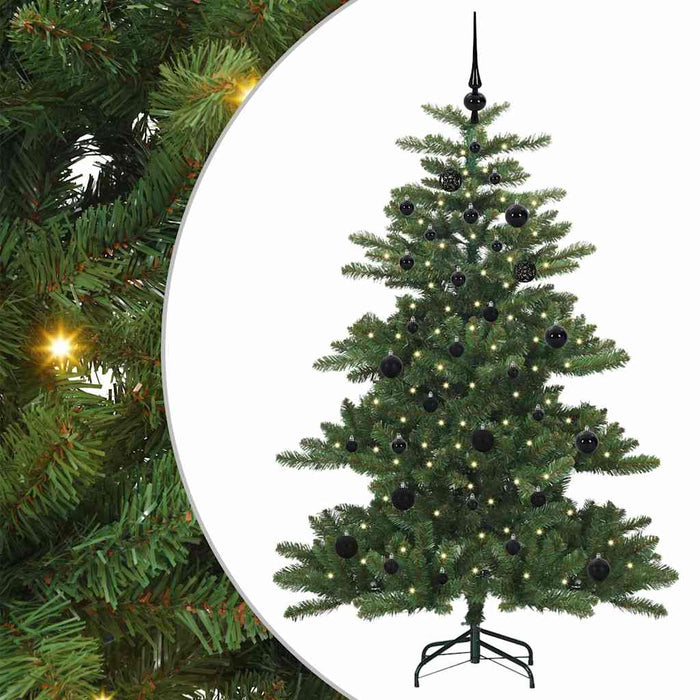 Kunstig sammensatt juletre with LEDs med stativ 150cm PVC