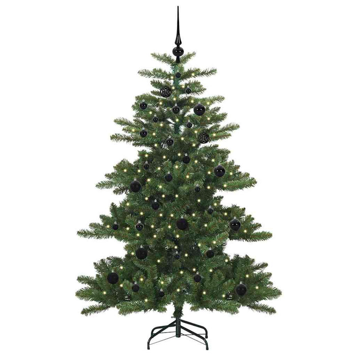 Kunstig sammensatt juletre with LEDs med stativ 150cm PVC