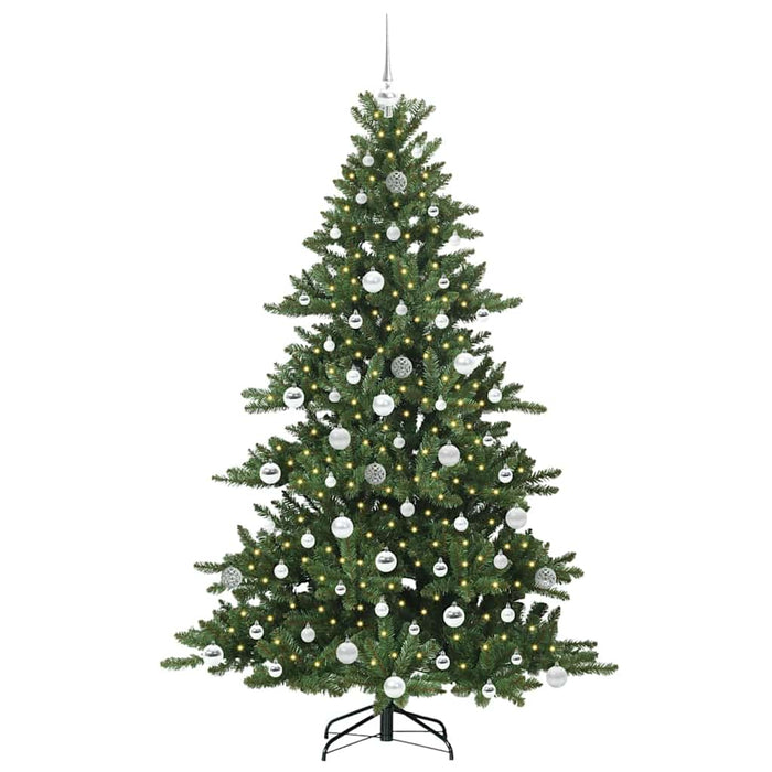 Kunstig sammensatt juletre with LEDs med stativ 180cm PVC