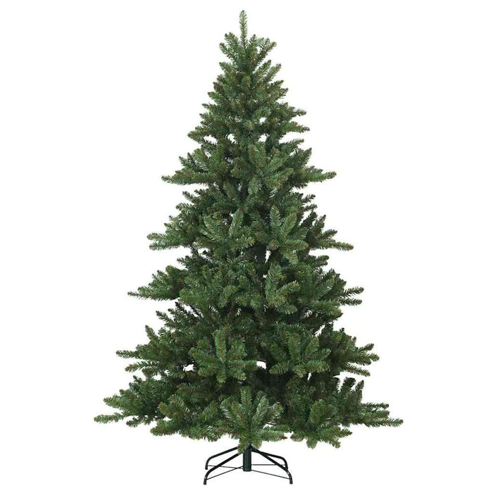 Kunstig sammensatt juletre med 300 LED-er grønn 210 cm PVC