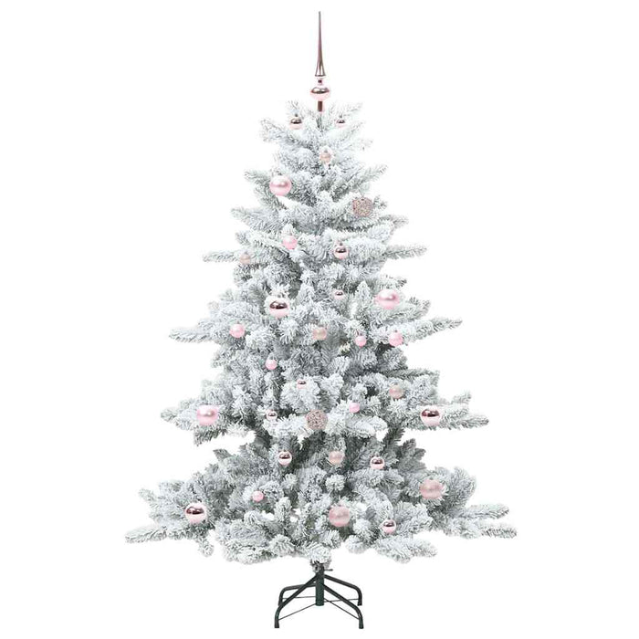 Kunstig sammensatt juletre with LEDs med stativ 150cm PVC