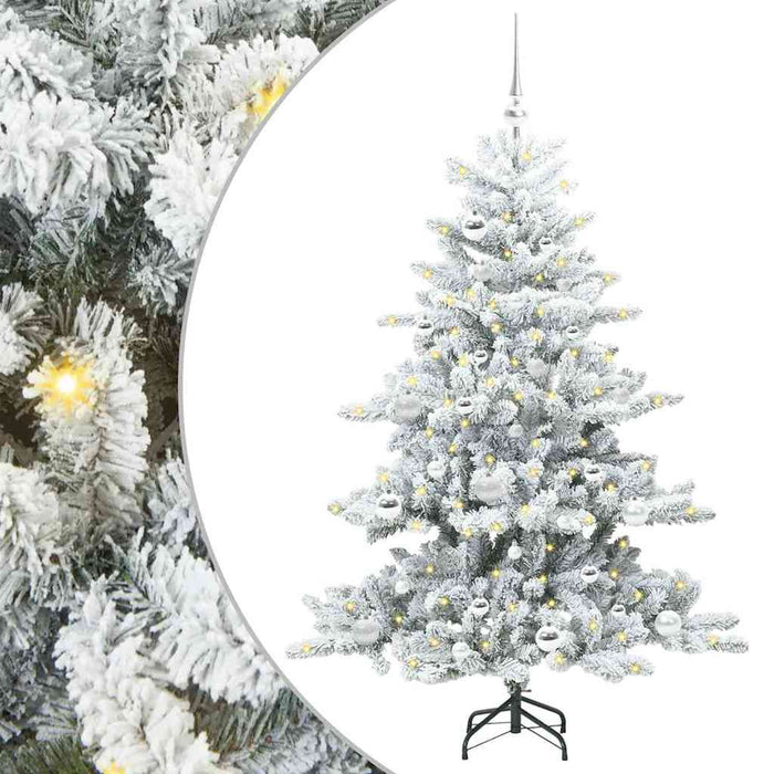 Kunstig sammensatt juletre with LEDs med stativ 150cm PVC