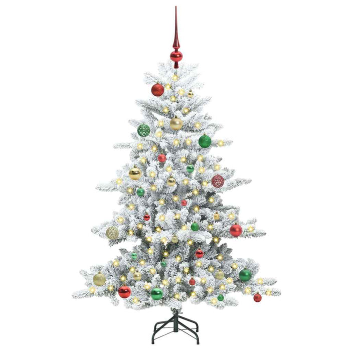 Kunstig sammensatt juletre with LEDs med stativ 150cm PVC
