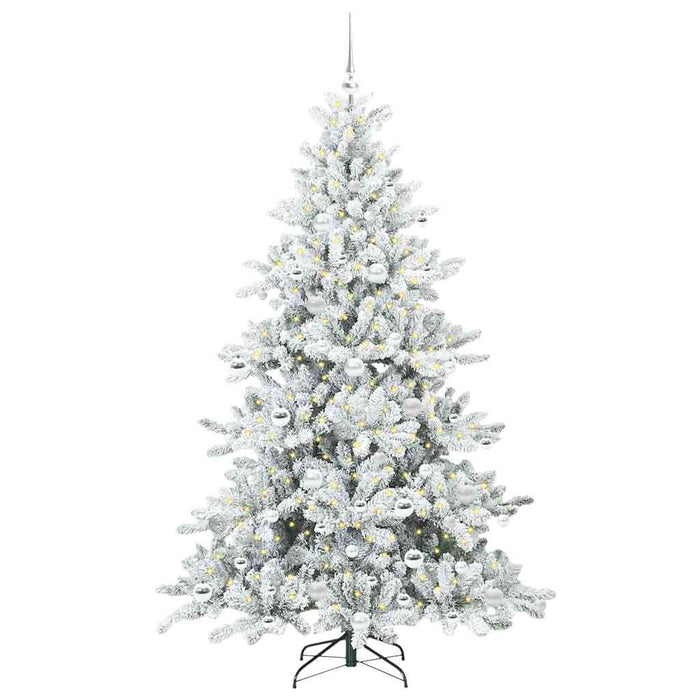 Kunstig sammensatt juletre with LEDs med stativ 180cm PVC