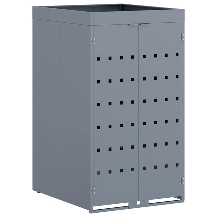 Avfallsbeholderoppbevaring med plantehus for enkelt 240L søppelbøtte