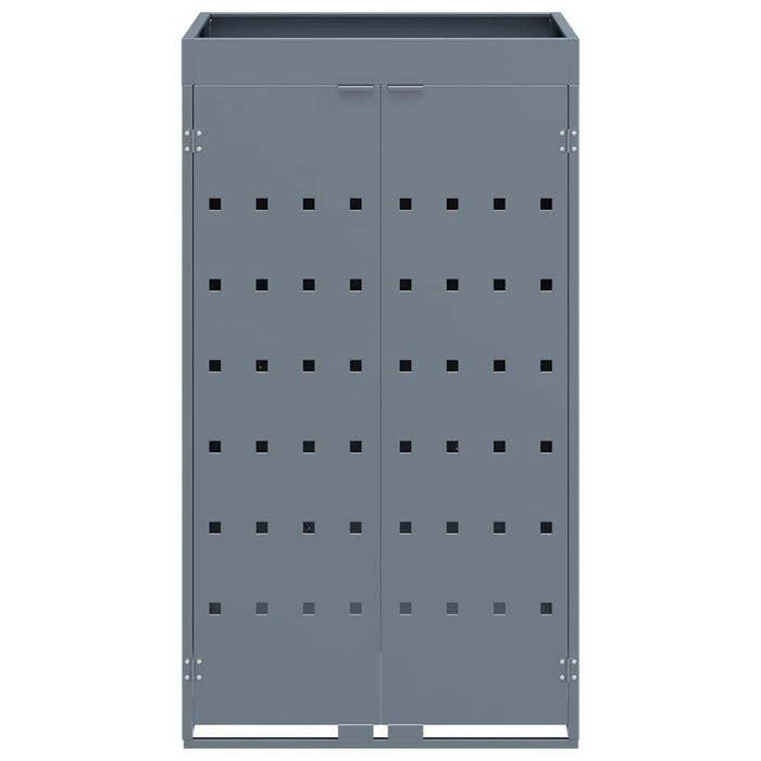 Avfallsbeholderoppbevaring med plantehus for enkelt 240L søppelbøtte