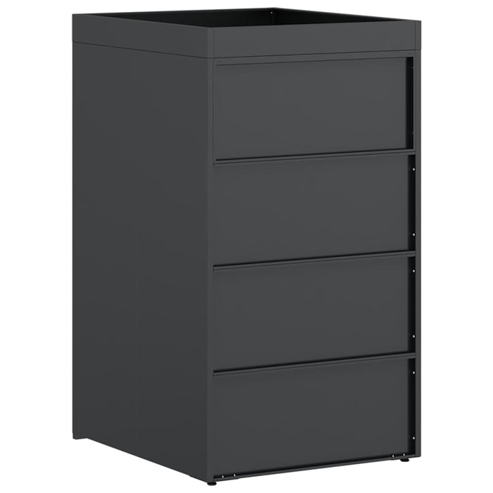 Oppbevaring av hjulbeholder med plantertak for 240L beholder