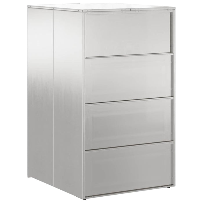 Oppbevaring av hjulbeholder med gassløftlokk for 240L beholder