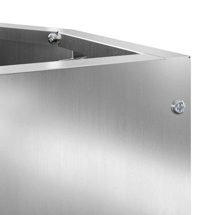 Hjørne Plante sølv 30 x 30 x 35 cm Galvanisert stål