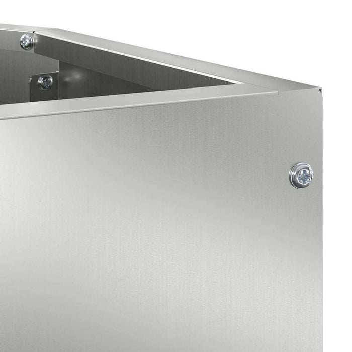 Hjørne Plante sølv 45 x 45 x 50 cm Galvanisert stål