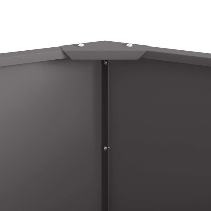 Plantekassed Svart 120 x 120 x 50 cm Stål