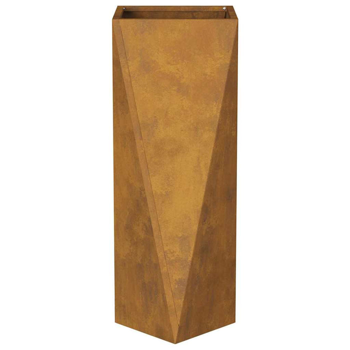 Plantekassed Rusten 30 x 30 x 75 cm Cortenstål
