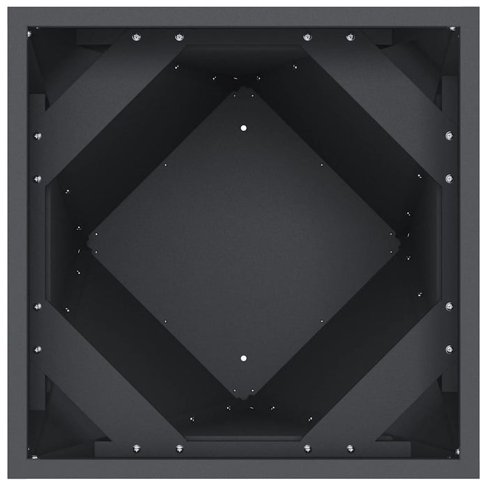 Plantekassed Antrasitt 50 x 50 x 75 cm Stål