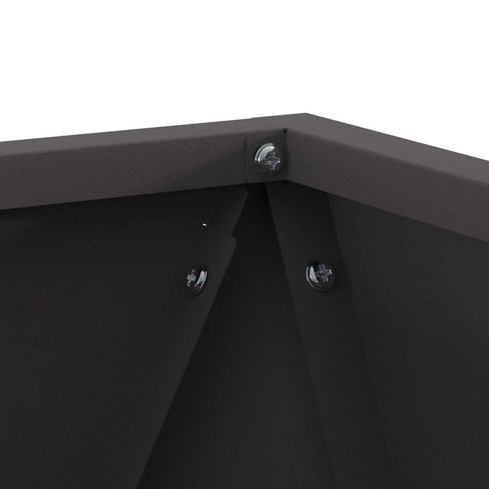 Plantekassed Svart 30 x 30 x 30 cm Stål