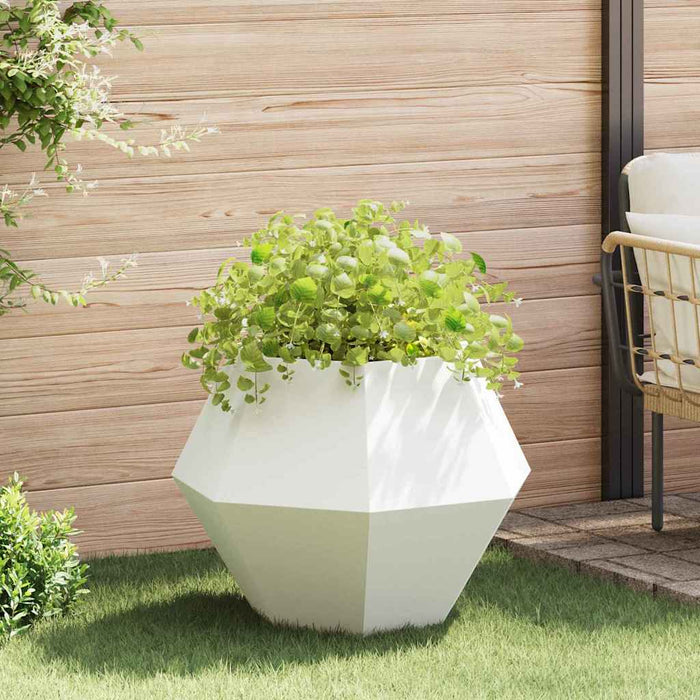 Plantekassed Hvit 75 x 75 x 60 cm Stål