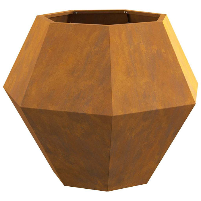 Plantekassed Rusten 75 x 75 x 60 cm Cortenstål