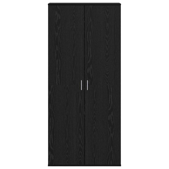 Highboard Svart Eik 80x39x178 cm Sponplate