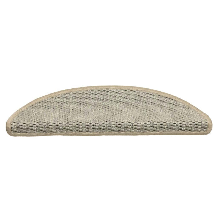 Selvklebende trappematter sisal 30 stk 56x17x3 cm lysegrønn