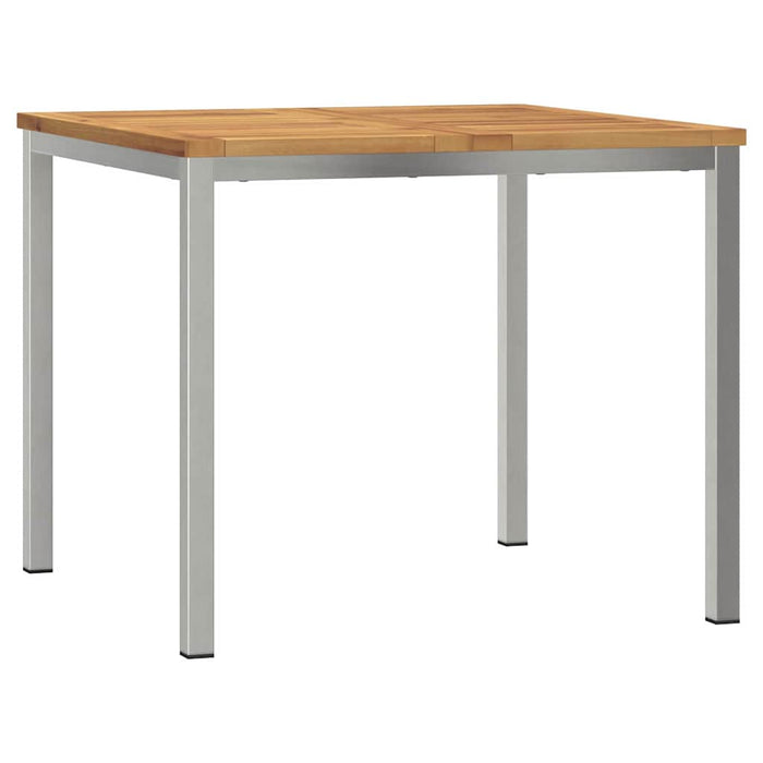 3-delt hage spisebordsett i solid akasietre