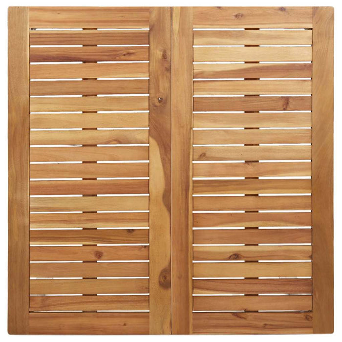 3-delt hage spisebordsett i solid akasietre