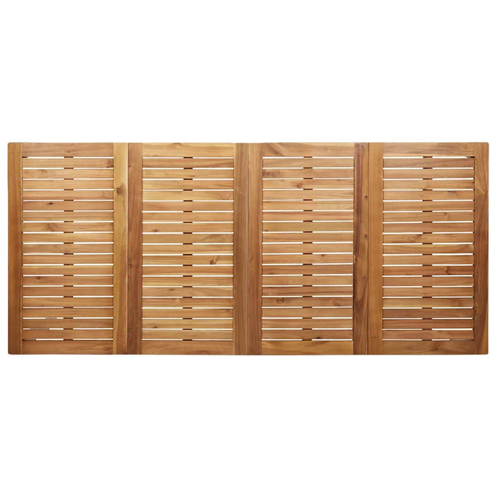 9 Delt Hage Spisebordsett Solid Akasietre